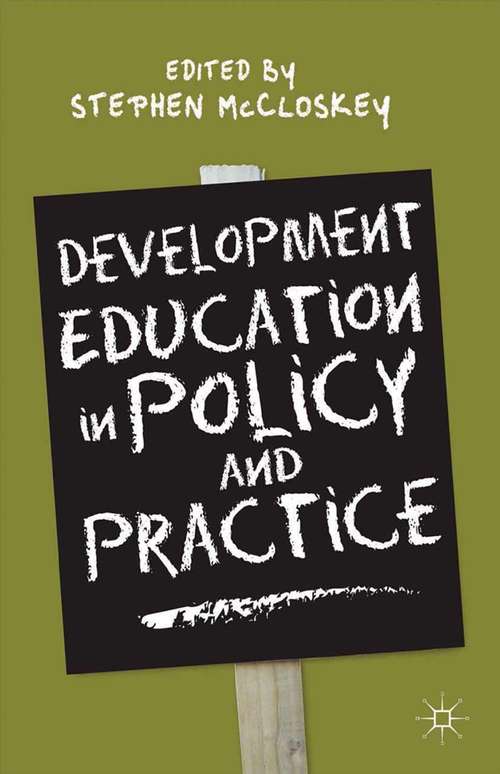 Book cover of Development Education in Policy and Practice (2014)