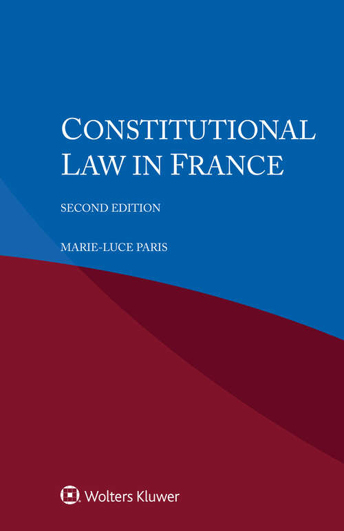 Book cover of Constitutional Law in France (2)