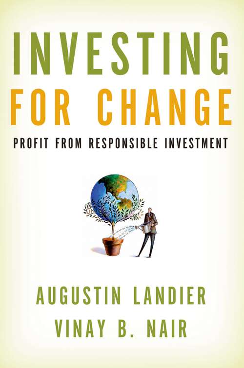 Book cover of Investing for Change: Profit from Responsible Investment