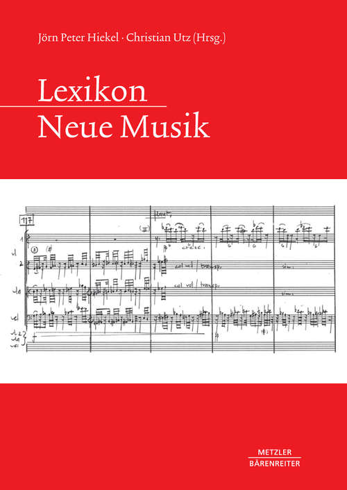 Book cover of Lexikon Neue Musik