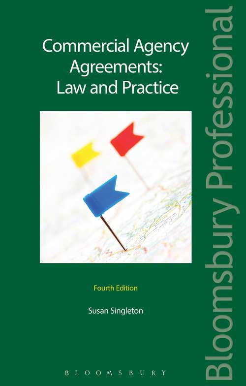 Book cover of Commercial Agency Agreements: Law And Practice