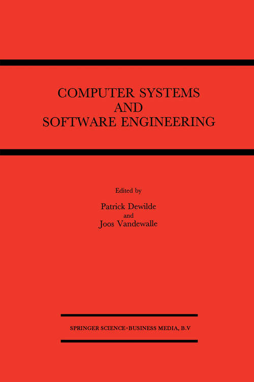Book cover of Computer Systems and Software Engineering: State-of-the-art (1992)