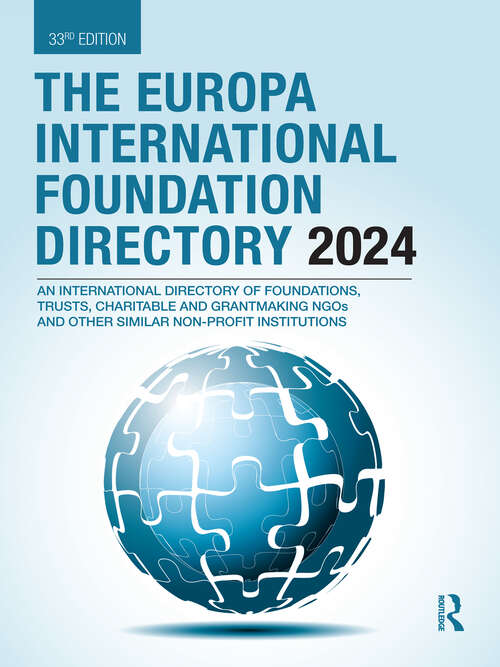 Book cover of Europa International Foundational Directory 2024 (33) (The Europa International Foundation Directory)