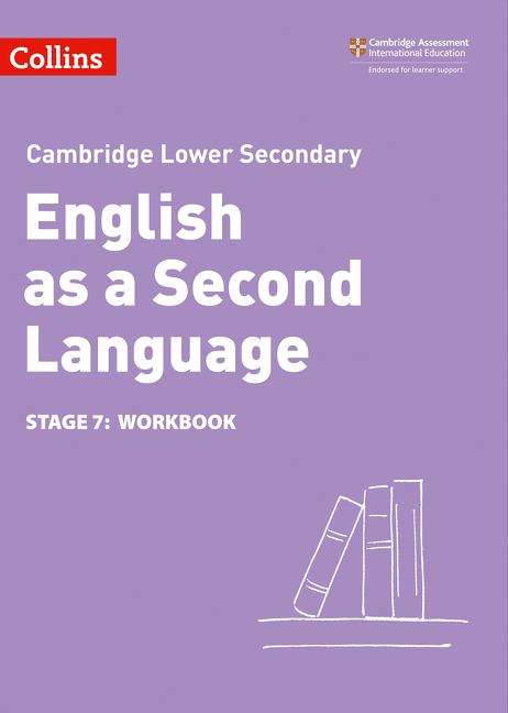 Book cover of Collins Cambridge Lower Secondary English as a Second Language Workbook: Stage 7 (PDF)
