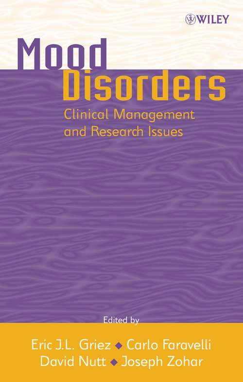 Book cover of Mood Disorders: Clinical Management and Research Issues