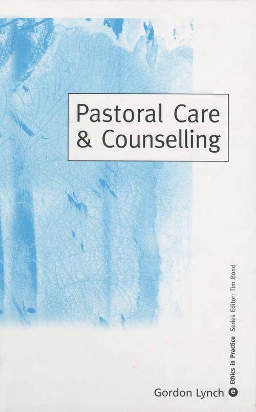 Book cover of Pastoral Care & Counselling (PDF)