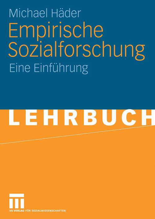 Book cover of Empirische Sozialforschung: Eine Einführung (2006)