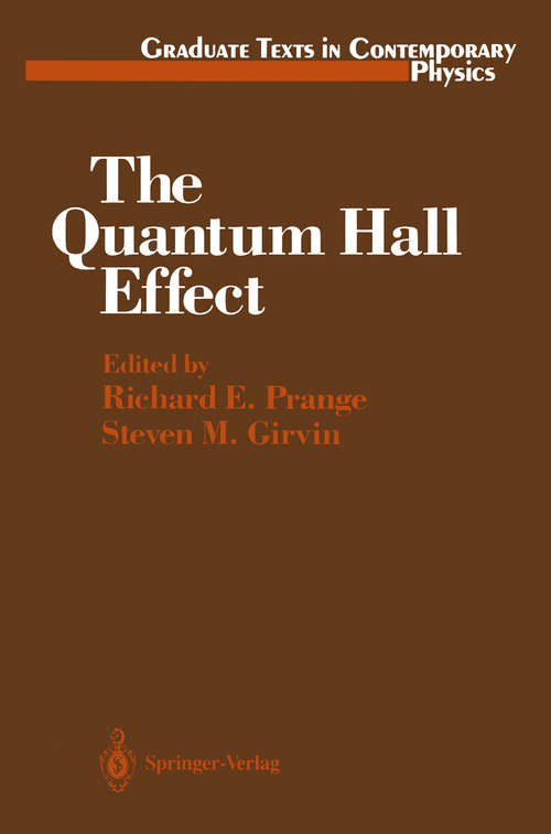 Book cover of The Quantum Hall Effect (1987) (Graduate Texts in Contemporary Physics)