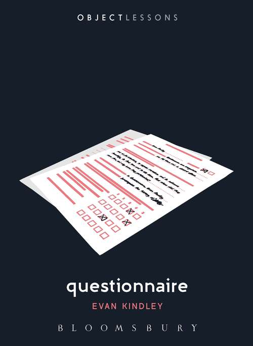 Book cover of Questionnaire (Object Lessons)