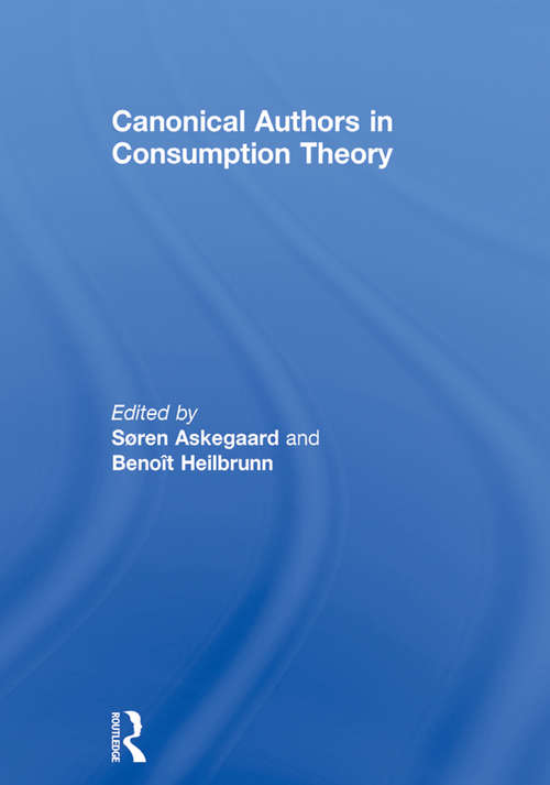 Book cover of Canonical Authors in Consumption Theory