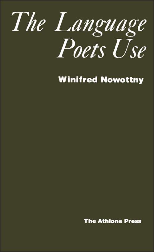 Book cover of Language Poets Use