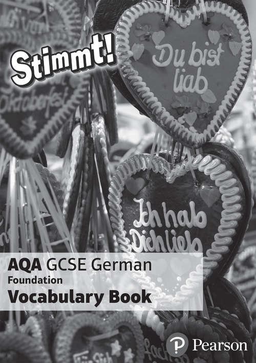 Book cover of Stimmt! AQA GCSE German Foundation Vocabulary Book (PDF)