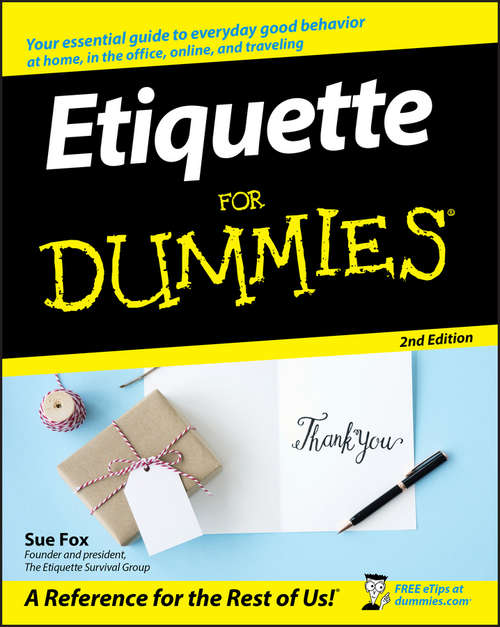 Book cover of Etiquette For Dummies (2)