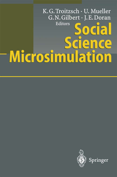 Book cover of Social Science Microsimulation (1st ed. 1996)