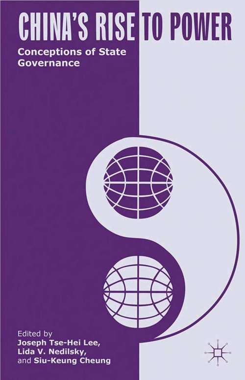 Book cover of China's Rise to Power: Conceptions of State Governance (2012)