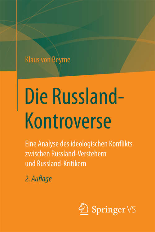 Book cover of Die Russland-Kontroverse: Eine Analyse des ideologischen Konflikts zwischen Russland-Verstehern und Russland-Kritikern