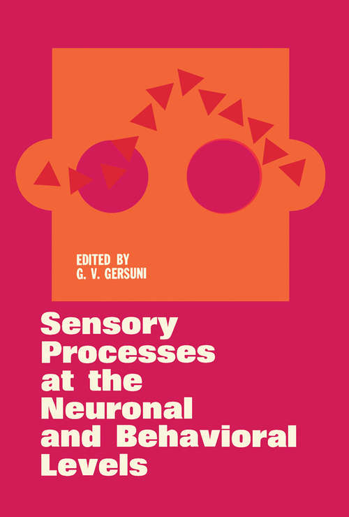 Book cover of Sensory Processes at the Neuronal and Behavioral Levels