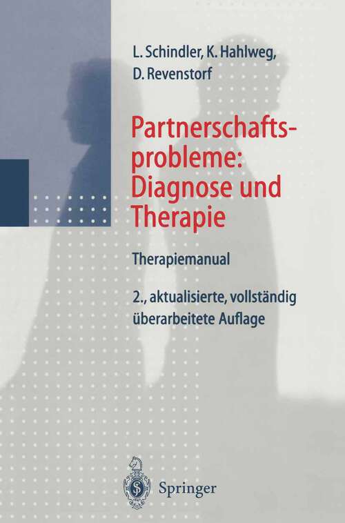 Book cover of Partnerschaftsprobleme: Therapiemanual (2. Aufl. 1998)