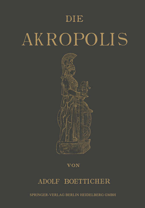 Book cover of Die Akropolis von Athen (1888)