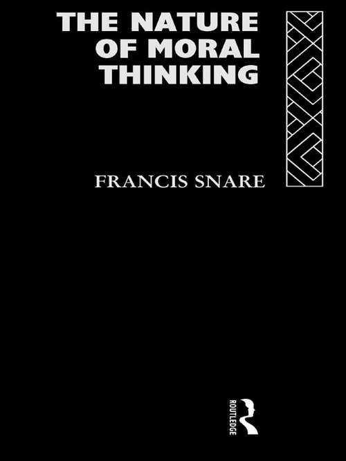 Book cover of The Nature of Moral Thinking