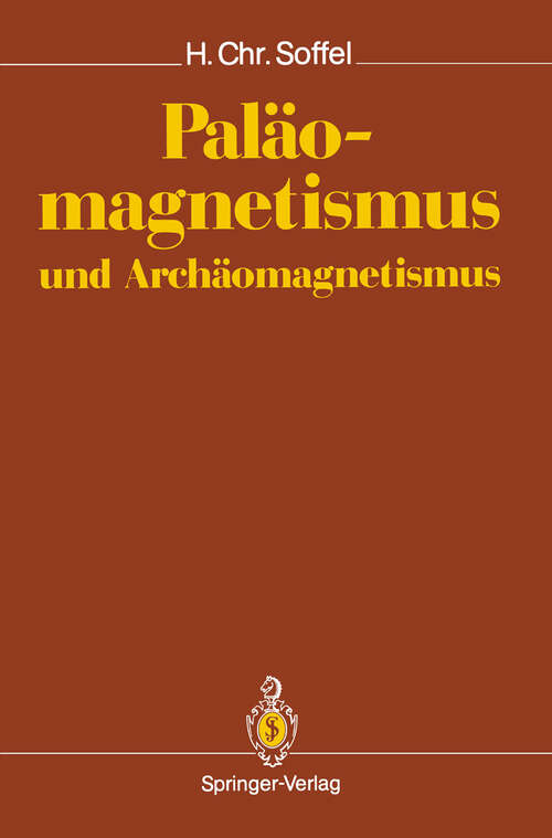 Book cover of Paläomagnetismus und Archäomagnetismus (1991)