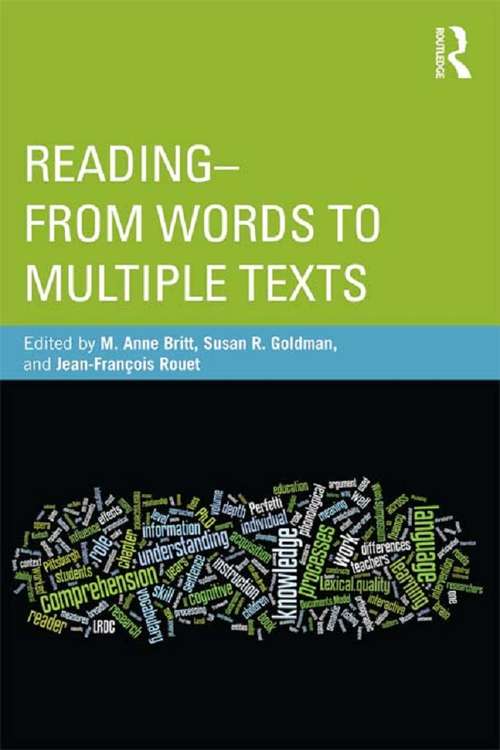 Book cover of Reading - From Words to Multiple Texts