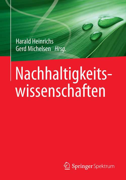 Book cover of Nachhaltigkeitswissenschaften (2014)