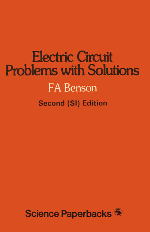 Book cover of Electric Circuit Problems with Solutions (1975)