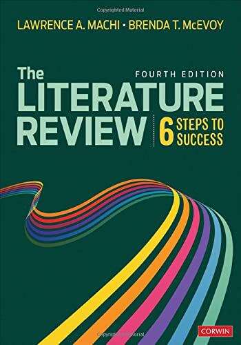 Book cover of The Literature Review: Six Steps To Success (4)