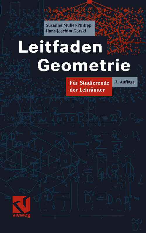 Book cover of Leitfaden Geometrie: Für Studierende der Lehrämter (3.Aufl. 2005)