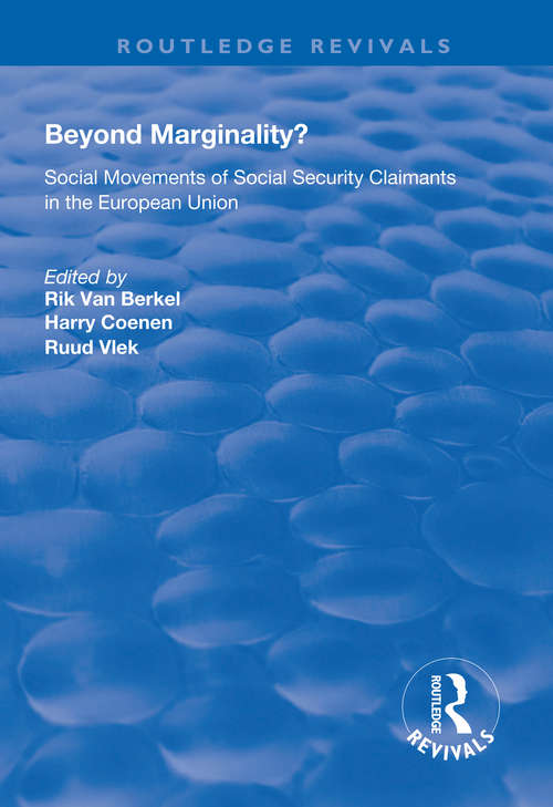 Book cover of Beyond Marginality?: Social Movements of Social Security Claimants in the European Union (Routledge Revivals)