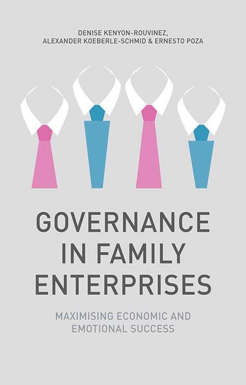 Book cover of Governance in Family Enterprises: Maximising Economic and Emotional Success (2014)