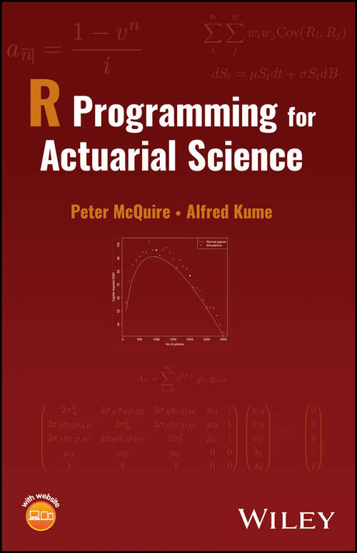 Book cover of R Programming for Actuarial Science