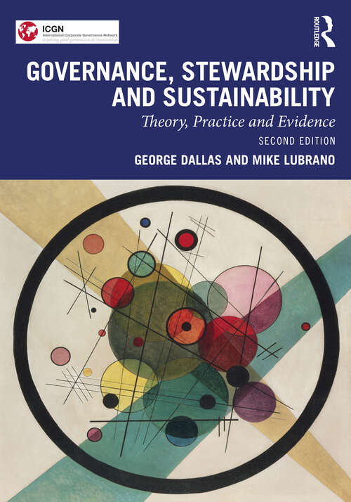 Book cover of Governance, Stewardship and Sustainability: Theory, Practice and Evidence (2)