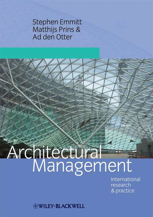 Book cover of Architectural Management: International Research and Practice