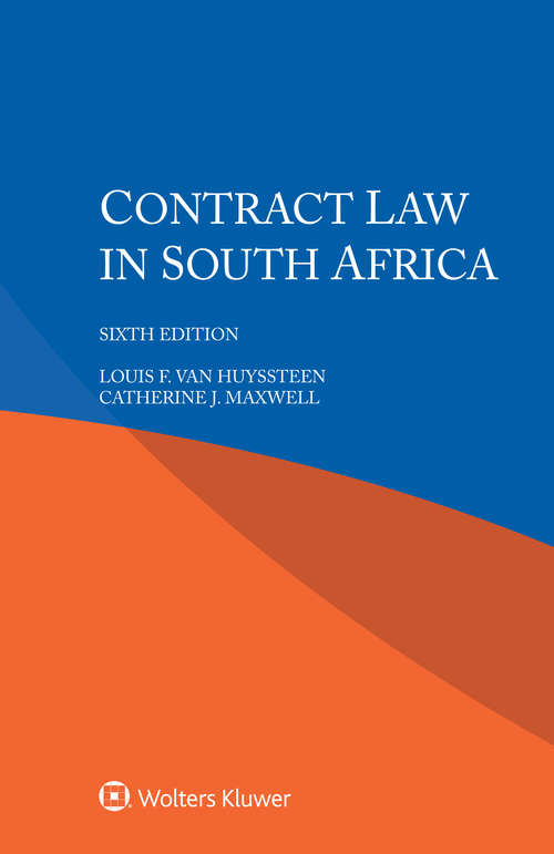 Book cover of Contract Law in South Africa (6)