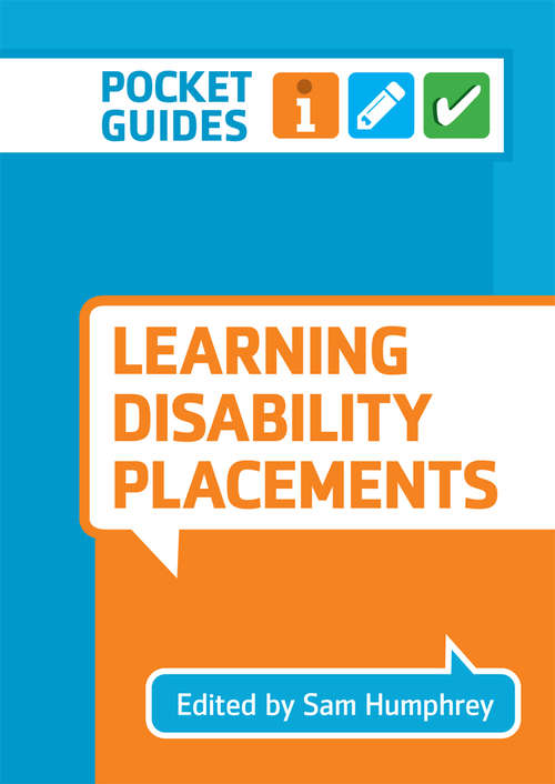 Book cover of Learning Disability Placements: A Pocket Guide (1st Edition) (Pocket Guides)
