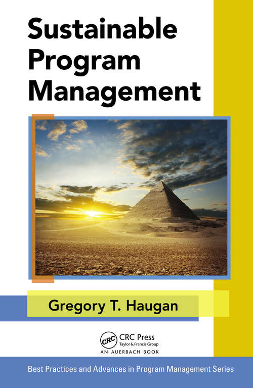 Book cover of Sustainable Program Management: Sustainable Program Management