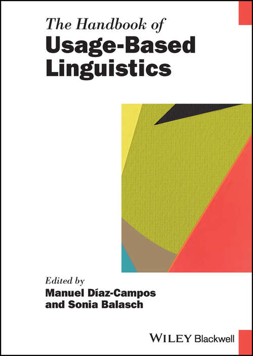 Book cover of The Handbook of Usage-Based Linguistics (Blackwell Handbooks in Linguistics)