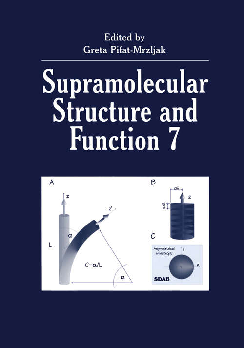 Book cover of Supramolecular Structure and Function 7 (2001)