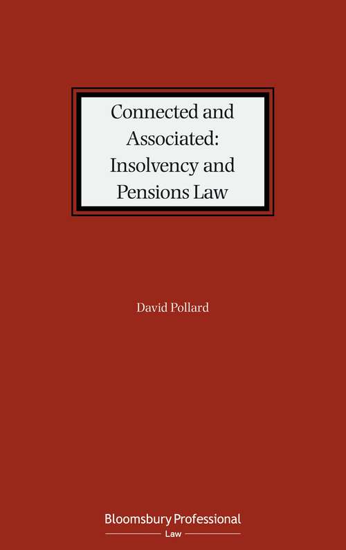 Book cover of Connected and Associated: Insolvency and Pensions Law