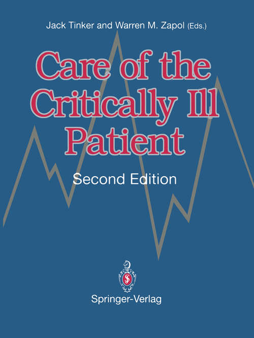 Book cover of Care of the Critically Ill Patient (2nd ed. 1992)