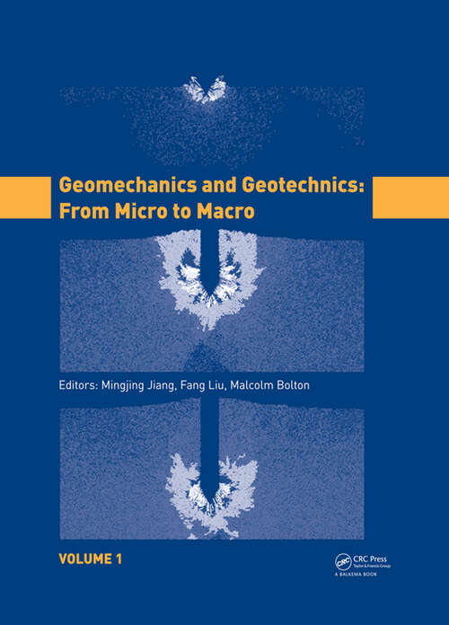 Book cover of Geomechanics and Geotechnics: From Micro To Macro