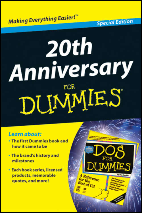 Book cover of 20th Anniversary For Dummies (Special Edition) (For Dummies Ser.)