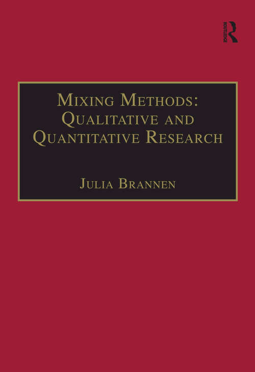 Book cover of Mixing Methods: Qualitative and Quantitative Research