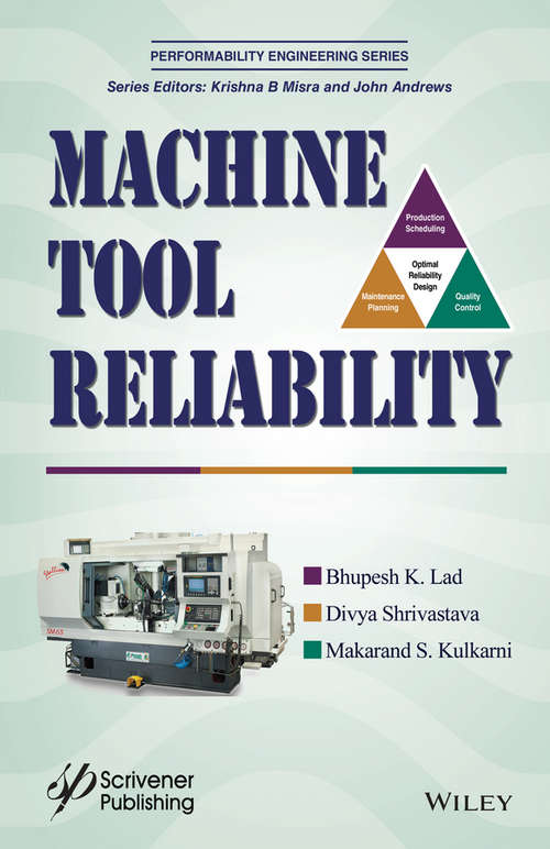 Book cover of Machine Tool Reliability (Performability Engineering Series)