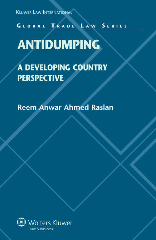 Book cover of Antidumping: A Developing Country Perspective (Global Trade Law Series)