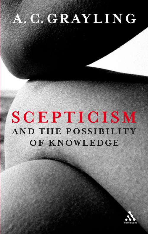 Book cover of Scepticism and the Possibility of Knowledge