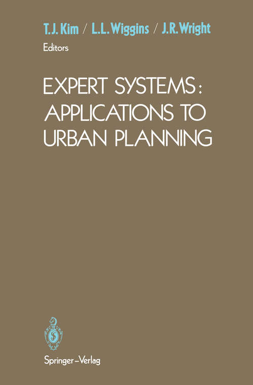 Book cover of Expert Systems: Applications to Urban Planning (1990)