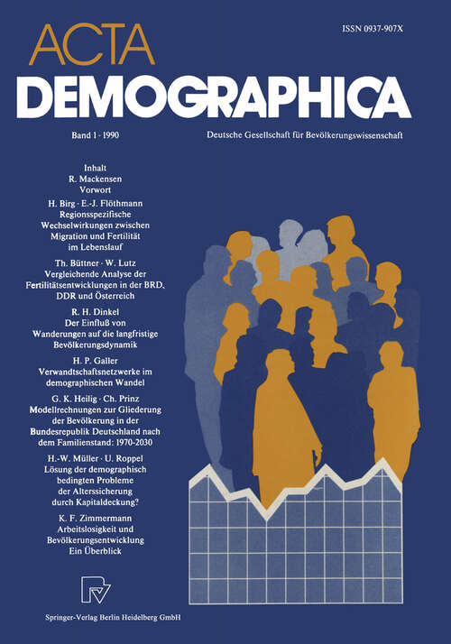 Book cover of Acta Demographica: Deutsche Gesellschaft für Bevölkerungswissenschaft e.V. (1990)